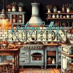 Cover-Bild Vintage Cottage Küchen Malbuch für Erwachsene