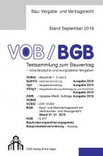 Cover-Bild VOB/BGB Textsammlung zum Bauvertrag - innerdeutsche und europaweite Vergaben