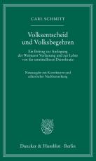 Cover-Bild Volksentscheid und Volksbegehren.