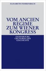 Cover-Bild Vom Ancien Régime zum Wiener Kongreß