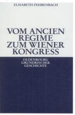 Cover-Bild Vom Ancien Régime zum Wiener Kongreß