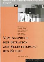 Cover-Bild Vom Anspruch der Situation zur Selbstbildung des Kindes