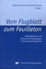 Cover-Bild Vom Flugblatt zum Feuilleton