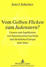 Cover-Bild Vom «Gelben Flicken» zum «Judenstern»?
