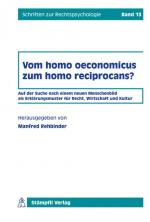 Cover-Bild Vom homo oeconomicus zum homo reciprocans?