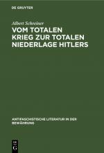 Cover-Bild Vom totalen Krieg zur totalen Niederlage Hitlers