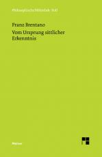 Cover-Bild Vom Ursprung sittlicher Erkenntnis