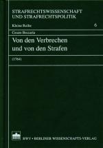 Cover-Bild Von den Verbrechen und von den Strafen (1764)