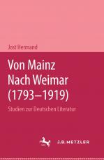 Cover-Bild Von Mainz nach Weimar (1793–1919)