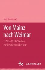 Cover-Bild Von Mainz nach Weimar (1793–1919)