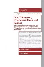 Cover-Bild Von Tribunalen, Friedensrichtern und Maires