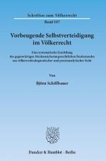 Cover-Bild Vorbeugende Selbstverteidigung im Völkerrecht.