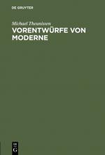 Cover-Bild Vorentwürfe von Moderne