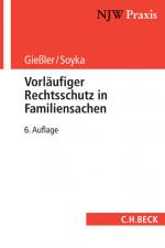 Cover-Bild Vorläufiger Rechtsschutz in Familiensachen