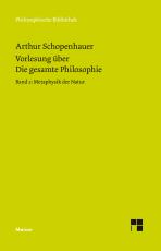 Cover-Bild Vorlesung über Die gesamte Philosophie oder die Lehre vom Wesen der Welt und dem menschlichen Geiste, 2. Teil