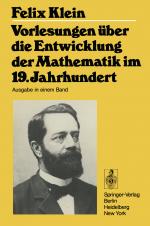 Cover-Bild Vorlesungen über die Entwicklung der Mathematik im 19. Jahrhundert