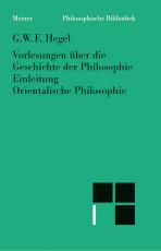 Cover-Bild Vorlesungen über die Geschichte der Philosophie. Teil 1