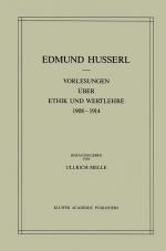 Cover-Bild Vorlesungen über Ethik und Wertlehre 1908–1914