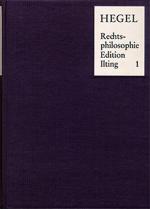 Cover-Bild Vorlesungen über Rechtsphilosophie 1818-1831 / Band 1