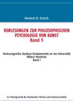 Cover-Bild Vorlesungen zur philosophischen Psychologie von Kunst. Band 5