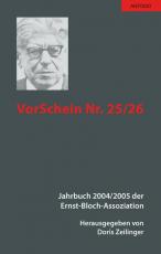Cover-Bild VorSchein Nr. 25/26. Jahrbuch 2004/2005 der Ernst-Bloch-Assoziation