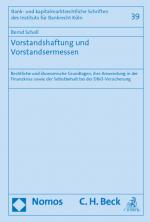 Cover-Bild Vorstandshaftung und Vorstandsermessen