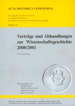 Cover-Bild Vorträge und Abhandlungen zur Wissenschaftsgeschichte 2000/2001