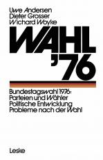 Cover-Bild Wahl ’76