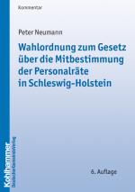 Cover-Bild Wahlordnung zum Gesetz über die Mitbestimmung der Personalräte in Schleswig-Holstein