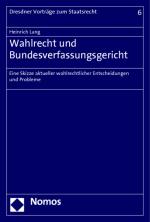 Cover-Bild Wahlrecht und Bundesverfassungsgericht