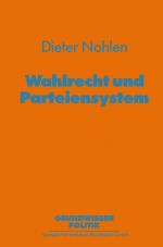 Cover-Bild Wahlrecht und Parteiensystem