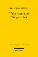 Cover-Bild Wahlsystem und Wahlgleichheit