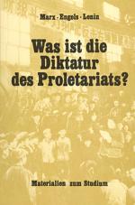 Cover-Bild Was ist die Diktatur des Proletariats?