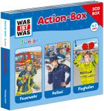 Cover-Bild WAS IST WAS Junior 3-CD-Action-Box Feuerwehr/ Polizei/ Flughafen