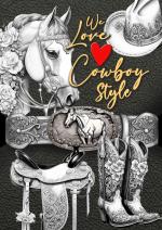 Cover-Bild We love Cowboy Style Malbuch für Erwachsene