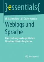 Cover-Bild Weblogs und Sprache