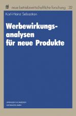 Cover-Bild Werbewirkungsanalysen für neue Produkte