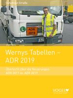 Cover-Bild Wernys Tabellen - ADR 2019