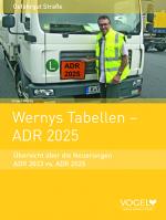 Cover-Bild Wernys Tabellen – ADR 2025