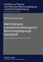 Cover-Bild Wertrelevanz transaktionsbezogener Rechnungslegungsstandards