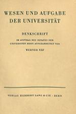 Cover-Bild Wesen und Aufgabe der Universität