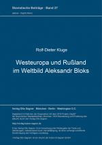 Cover-Bild Westeuropa und Rußland im Weltbild Aleksandr Bloks