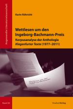 Cover-Bild Wettlesen um den Ingeborg-Bachmann-Preis