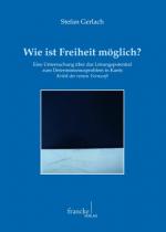 Cover-Bild Wie ist Freiheit möglich?