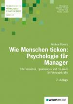 Cover-Bild Wie Menschen ticken: Psychologie für Manager