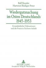 Cover-Bild Wiedergutmachung im Osten Deutschlands 1945-1953