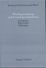 Cover-Bild Wiedergutmachung und Kriegsfolgenliquidation