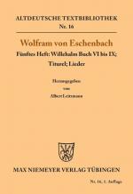 Cover-Bild Willehalm Buch VI bis IX; Titurel; Lieder