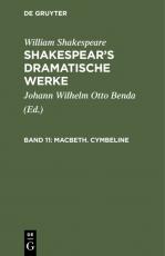 Cover-Bild William Shakespeare: Shakespear’s dramatische Werke / Macbeth. Cymbeline