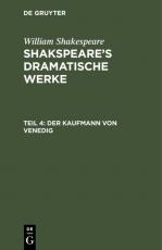 Cover-Bild William Shakespeare: Shakspeare’s dramatische Werke / Der Kaufmann von Venedig